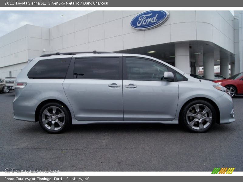 Silver Sky Metallic / Dark Charcoal 2011 Toyota Sienna SE
