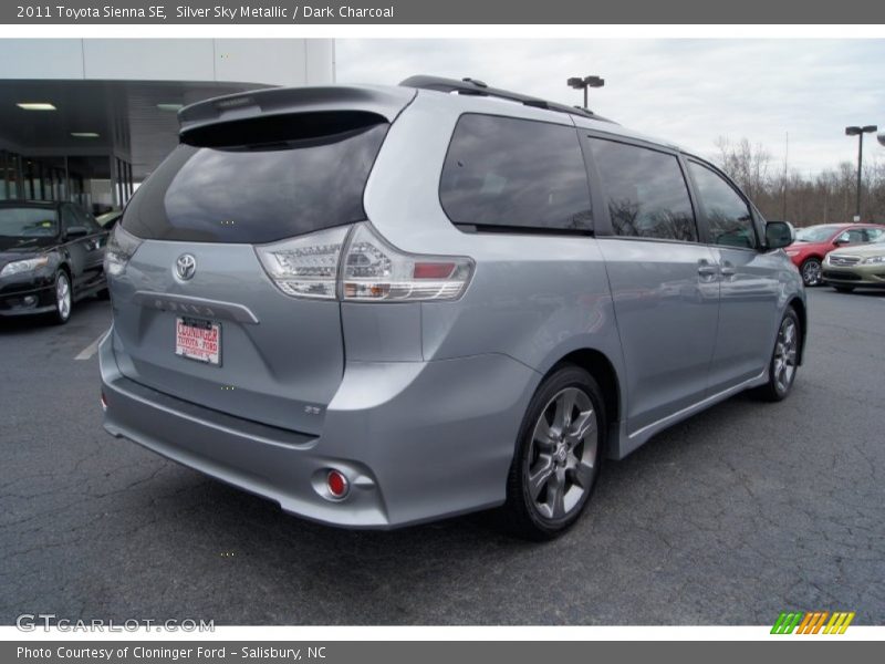 Silver Sky Metallic / Dark Charcoal 2011 Toyota Sienna SE