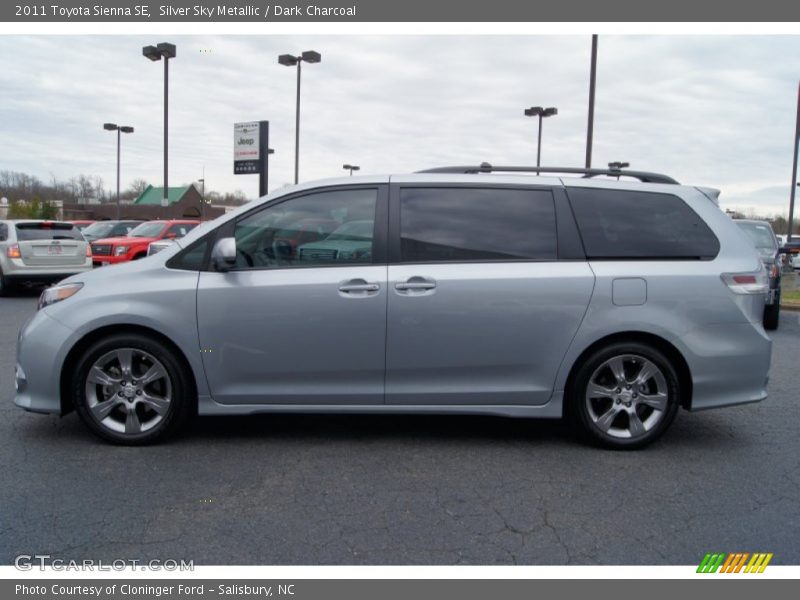 Silver Sky Metallic / Dark Charcoal 2011 Toyota Sienna SE
