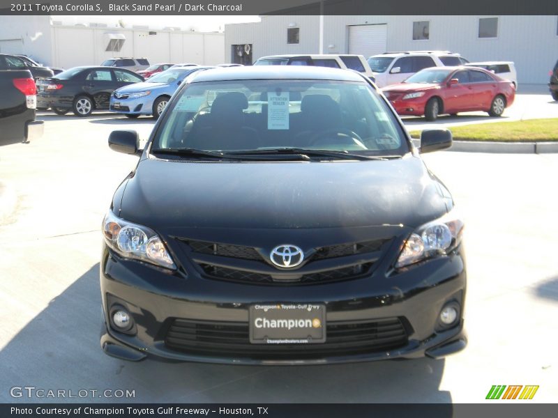 Black Sand Pearl / Dark Charcoal 2011 Toyota Corolla S