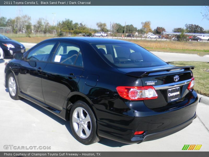 Black Sand Pearl / Dark Charcoal 2011 Toyota Corolla S