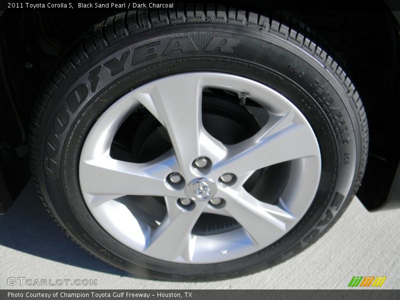 Black Sand Pearl / Dark Charcoal 2011 Toyota Corolla S