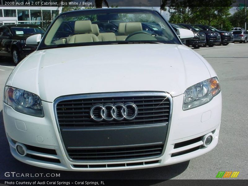 Ibis White / Beige 2008 Audi A4 2.0T Cabriolet