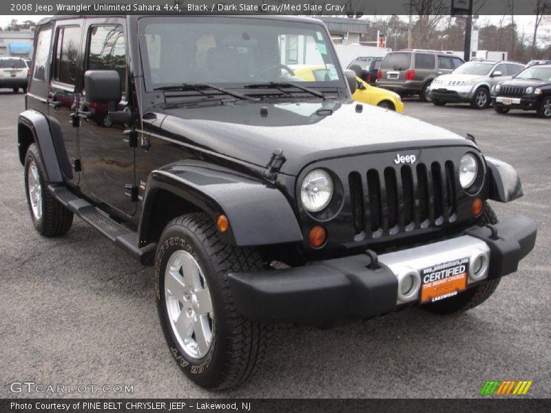 Black / Dark Slate Gray/Med Slate Gray 2008 Jeep Wrangler Unlimited Sahara 4x4