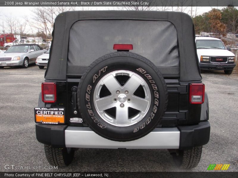Black / Dark Slate Gray/Med Slate Gray 2008 Jeep Wrangler Unlimited Sahara 4x4