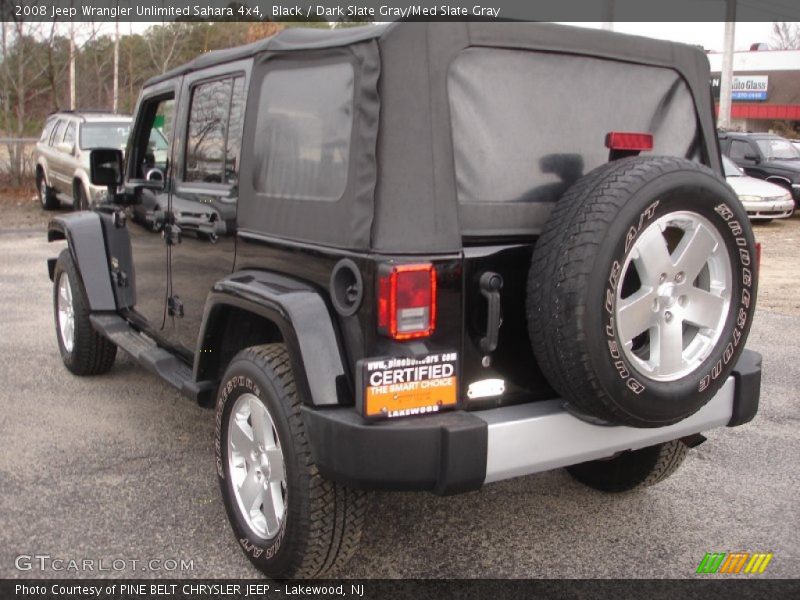 Black / Dark Slate Gray/Med Slate Gray 2008 Jeep Wrangler Unlimited Sahara 4x4