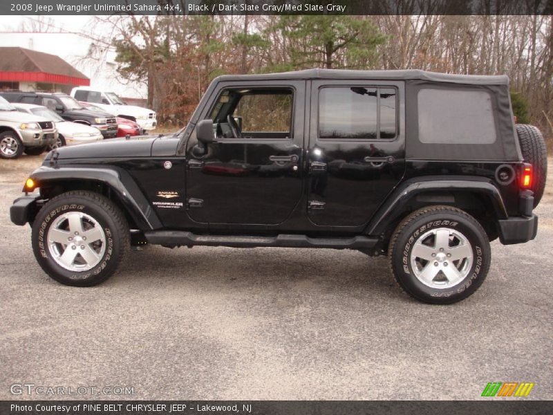 Black / Dark Slate Gray/Med Slate Gray 2008 Jeep Wrangler Unlimited Sahara 4x4