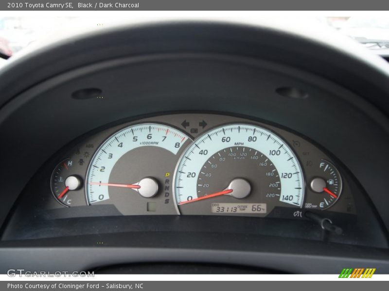Black / Dark Charcoal 2010 Toyota Camry SE