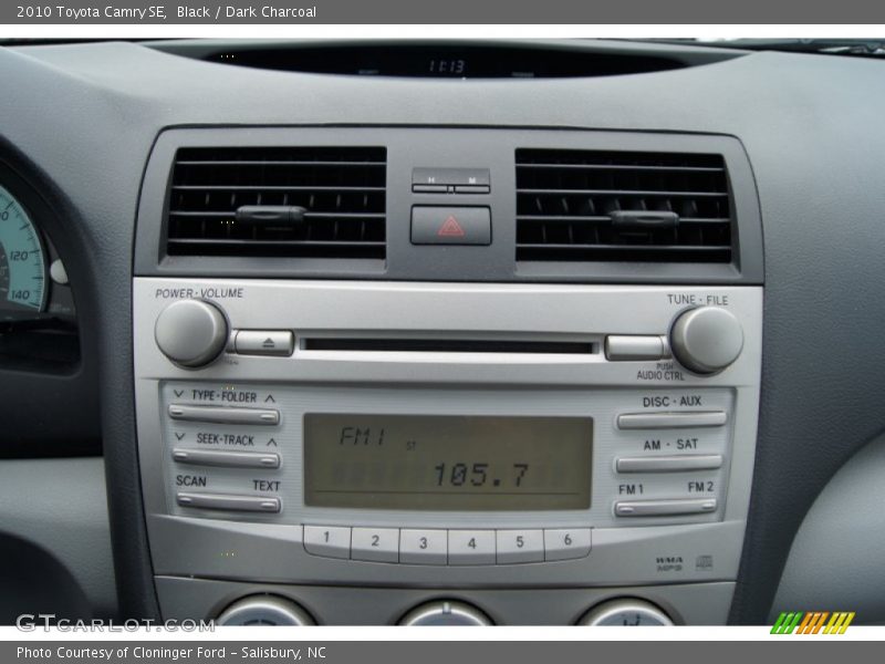 Black / Dark Charcoal 2010 Toyota Camry SE