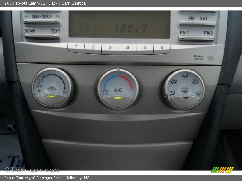 Black / Dark Charcoal 2010 Toyota Camry SE