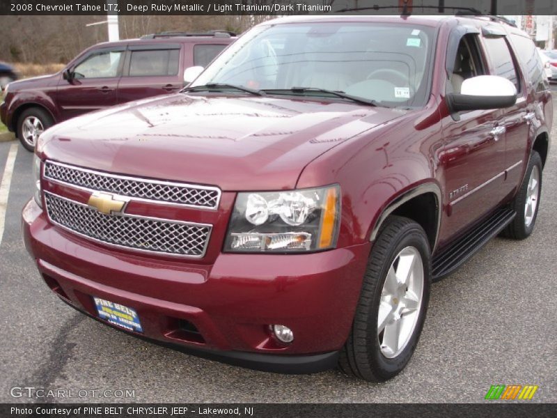 Deep Ruby Metallic / Light Titanium/Dark Titanium 2008 Chevrolet Tahoe LTZ