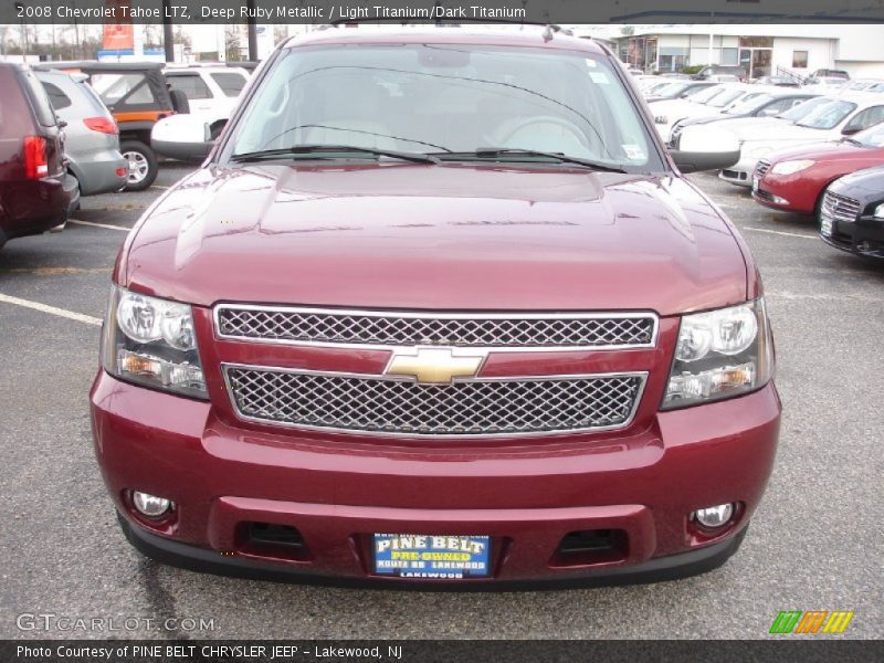 Deep Ruby Metallic / Light Titanium/Dark Titanium 2008 Chevrolet Tahoe LTZ