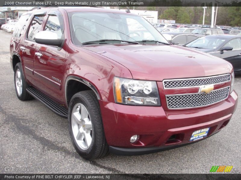 Deep Ruby Metallic / Light Titanium/Dark Titanium 2008 Chevrolet Tahoe LTZ