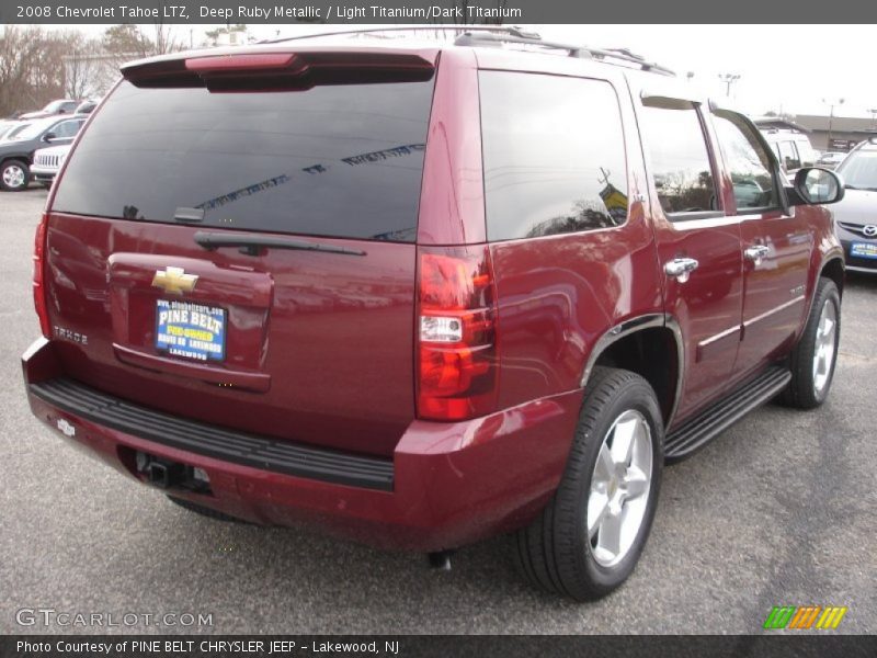 Deep Ruby Metallic / Light Titanium/Dark Titanium 2008 Chevrolet Tahoe LTZ