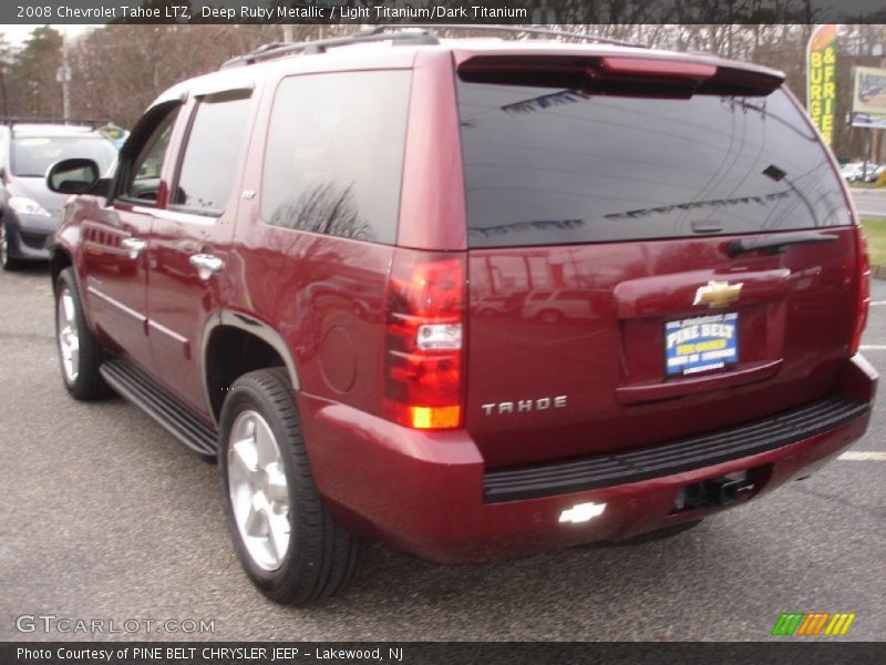 Deep Ruby Metallic / Light Titanium/Dark Titanium 2008 Chevrolet Tahoe LTZ