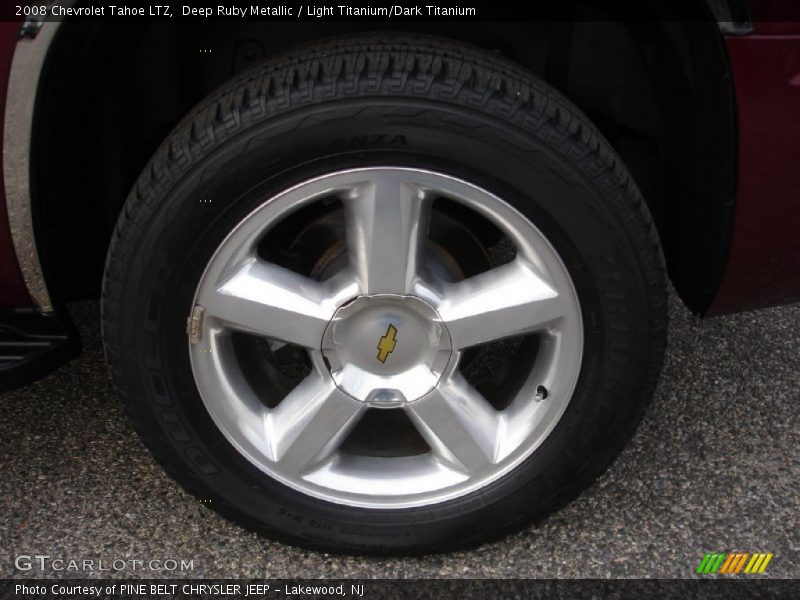Deep Ruby Metallic / Light Titanium/Dark Titanium 2008 Chevrolet Tahoe LTZ