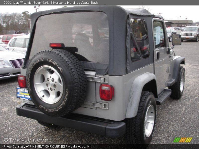 Silverstone Metallic / Agate Black 2001 Jeep Wrangler Sport 4x4