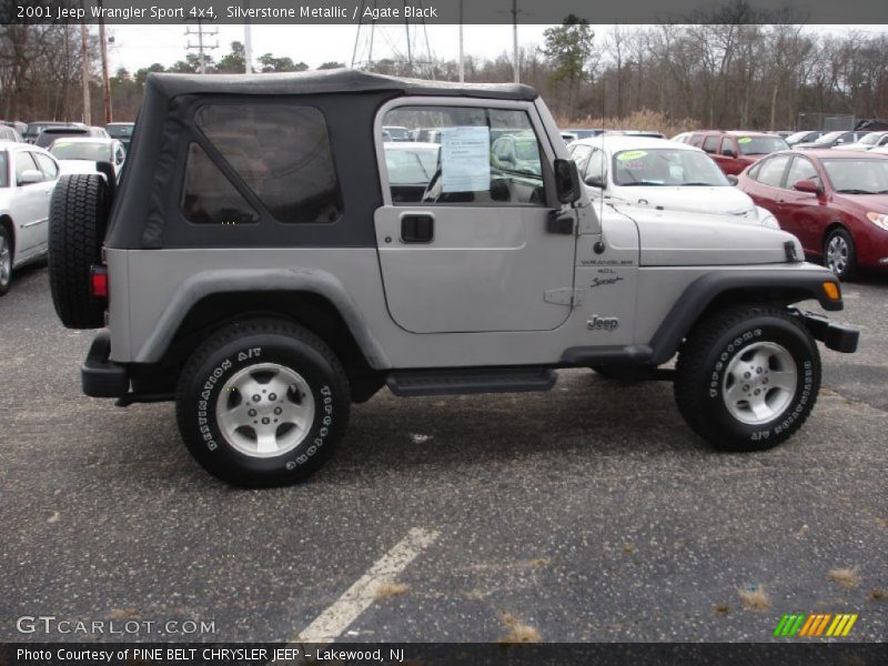 Silverstone Metallic / Agate Black 2001 Jeep Wrangler Sport 4x4