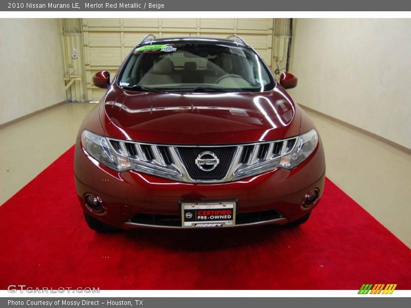 Merlot Red Metallic / Beige 2010 Nissan Murano LE