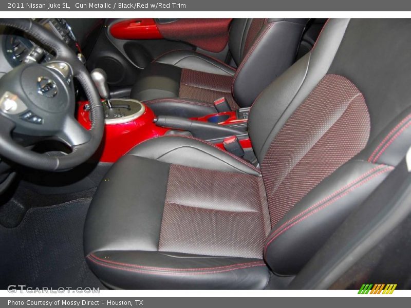  2011 Juke SL Black/Red w/Red Trim Interior