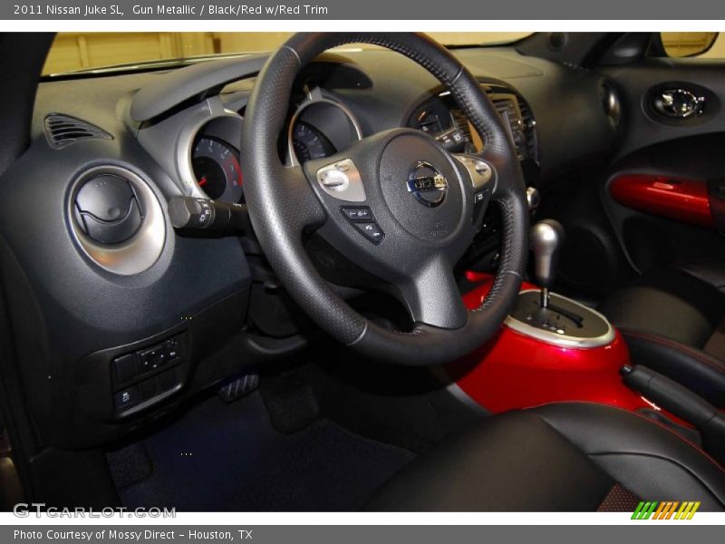 Gun Metallic / Black/Red w/Red Trim 2011 Nissan Juke SL