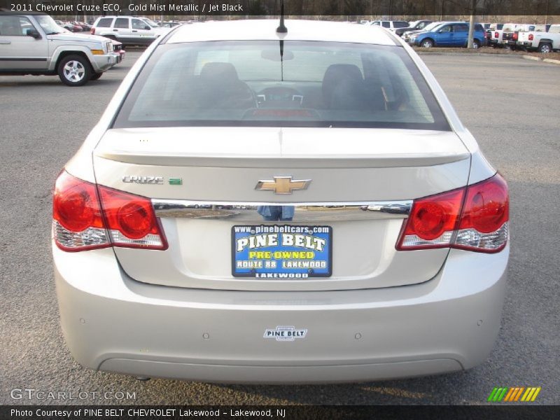 Gold Mist Metallic / Jet Black 2011 Chevrolet Cruze ECO