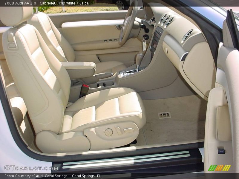Ibis White / Beige 2008 Audi A4 2.0T Cabriolet