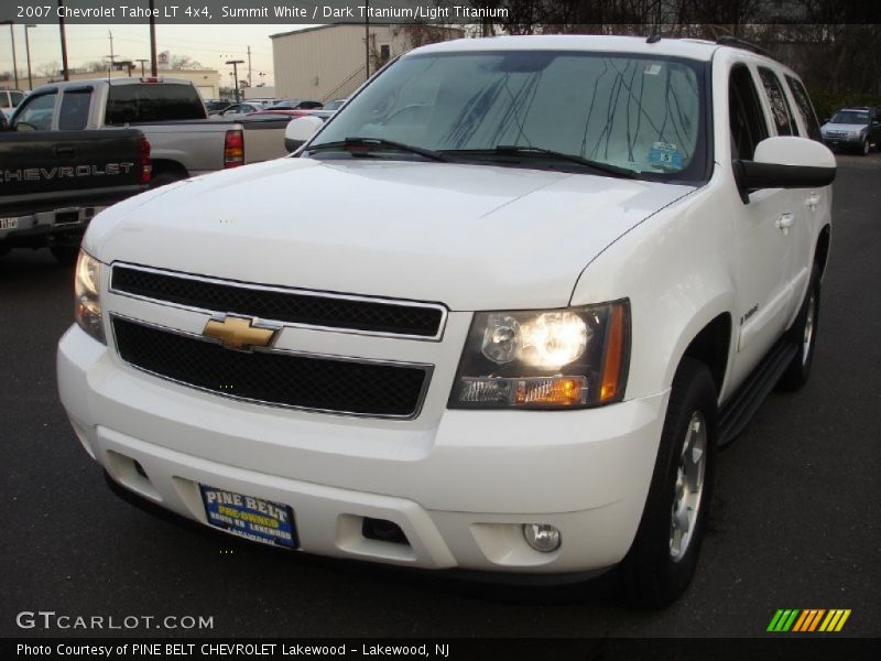 Summit White / Dark Titanium/Light Titanium 2007 Chevrolet Tahoe LT 4x4