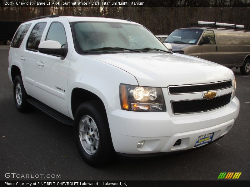 Summit White / Dark Titanium/Light Titanium 2007 Chevrolet Tahoe LT 4x4