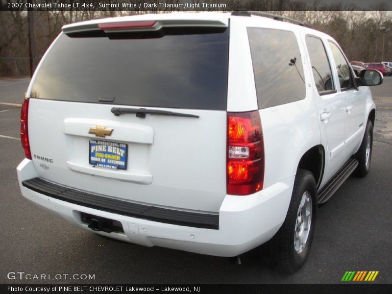 Summit White / Dark Titanium/Light Titanium 2007 Chevrolet Tahoe LT 4x4