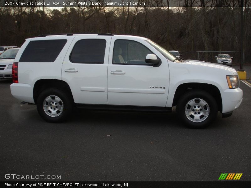 Summit White / Dark Titanium/Light Titanium 2007 Chevrolet Tahoe LT 4x4