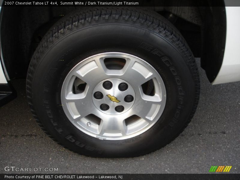 Summit White / Dark Titanium/Light Titanium 2007 Chevrolet Tahoe LT 4x4