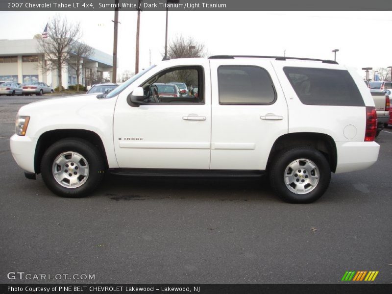 Summit White / Dark Titanium/Light Titanium 2007 Chevrolet Tahoe LT 4x4