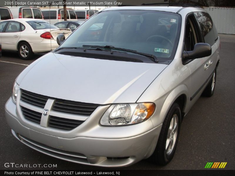 Bright Silver Metallic / Medium Slate Gray 2005 Dodge Caravan SXT