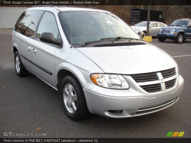 Bright Silver Metallic / Medium Slate Gray 2005 Dodge Caravan SXT