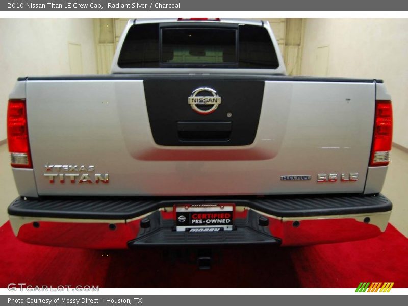 Radiant Silver / Charcoal 2010 Nissan Titan LE Crew Cab