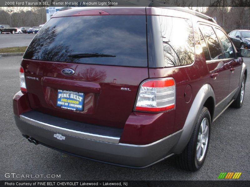 Merlot Metallic / Medium Light Stone 2008 Ford Taurus X SEL