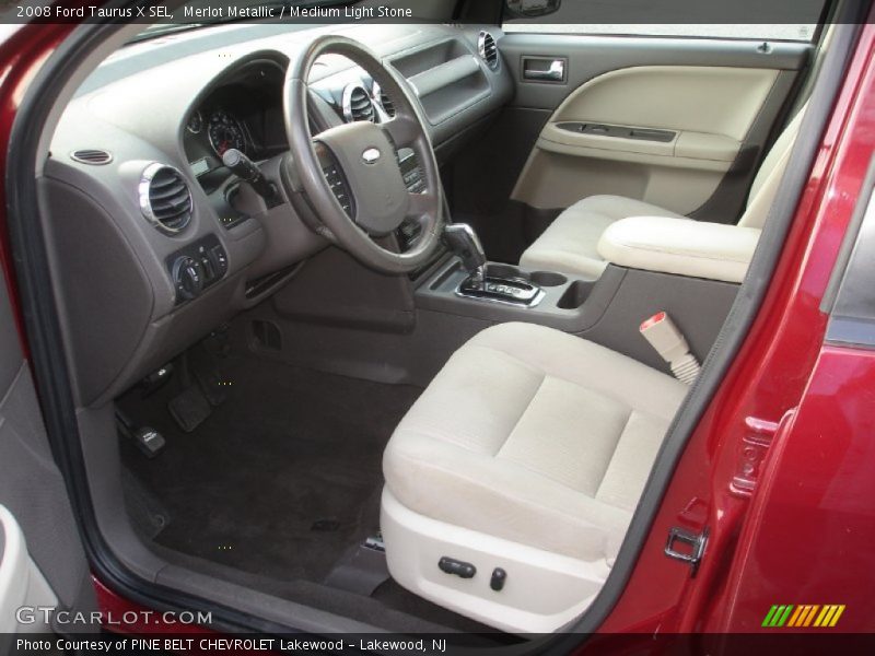 Merlot Metallic / Medium Light Stone 2008 Ford Taurus X SEL