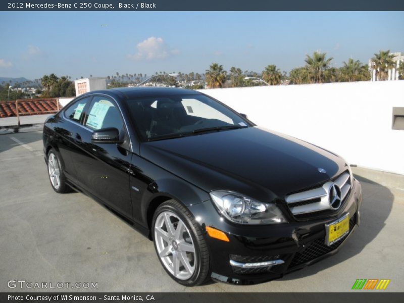 Black / Black 2012 Mercedes-Benz C 250 Coupe