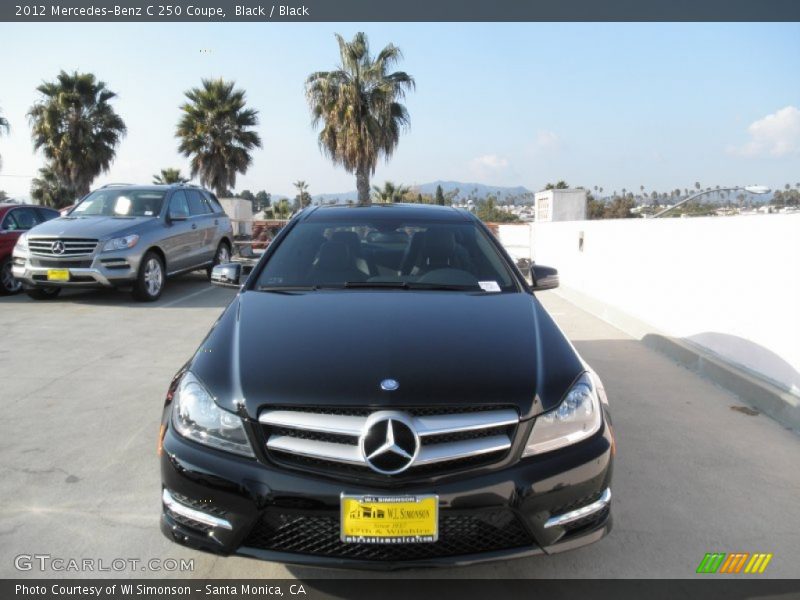 Black / Black 2012 Mercedes-Benz C 250 Coupe