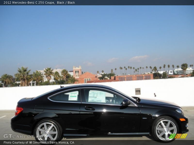 Black / Black 2012 Mercedes-Benz C 250 Coupe