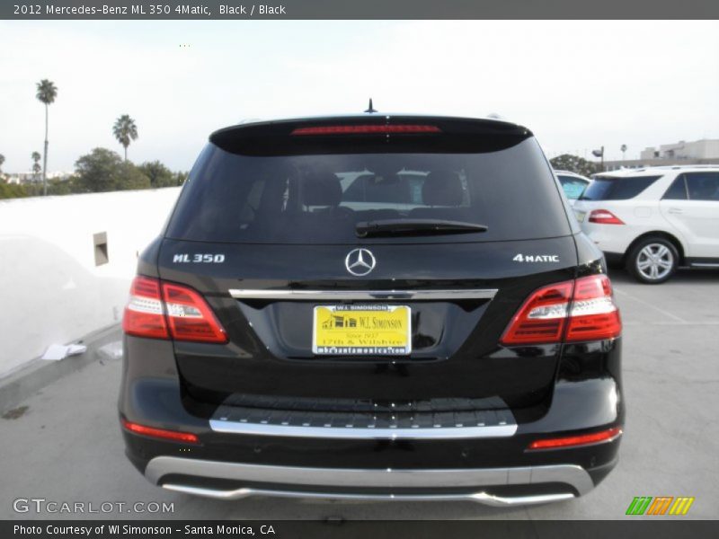Black / Black 2012 Mercedes-Benz ML 350 4Matic
