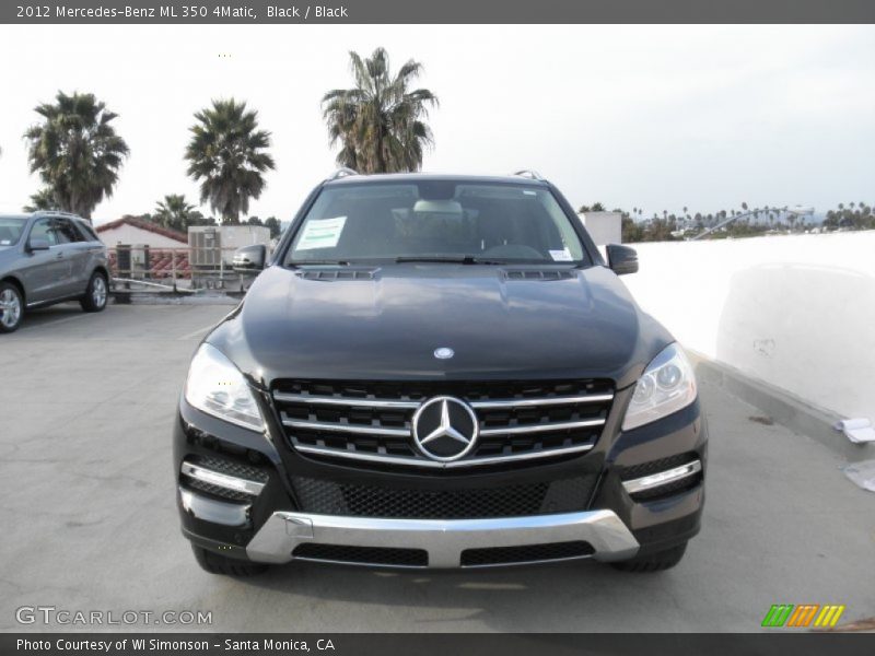 Black / Black 2012 Mercedes-Benz ML 350 4Matic