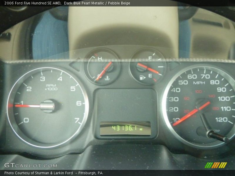 Dark Blue Pearl Metallic / Pebble Beige 2006 Ford Five Hundred SE AWD