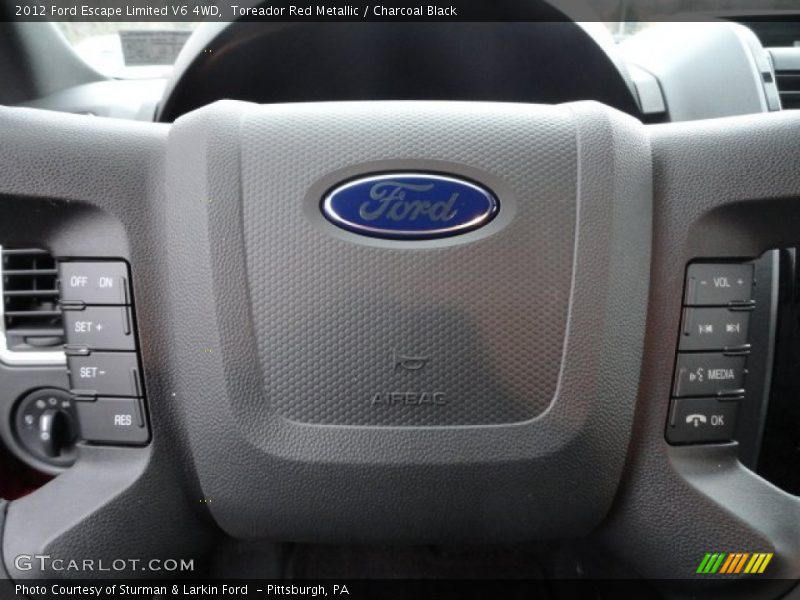 Toreador Red Metallic / Charcoal Black 2012 Ford Escape Limited V6 4WD