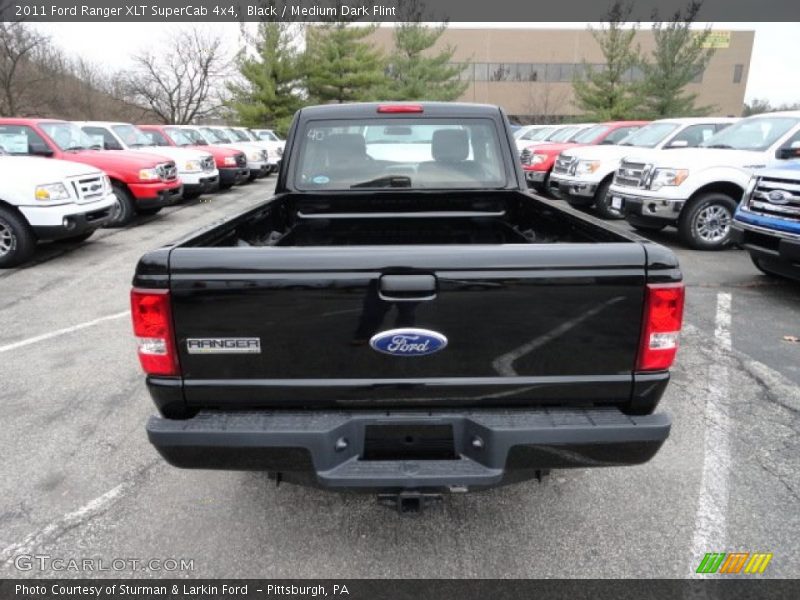 Black / Medium Dark Flint 2011 Ford Ranger XLT SuperCab 4x4
