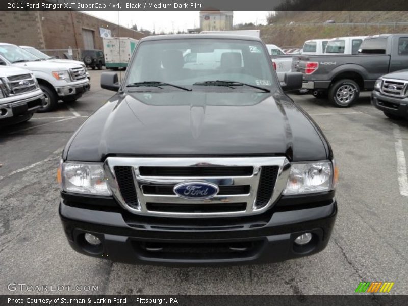 Black / Medium Dark Flint 2011 Ford Ranger XLT SuperCab 4x4
