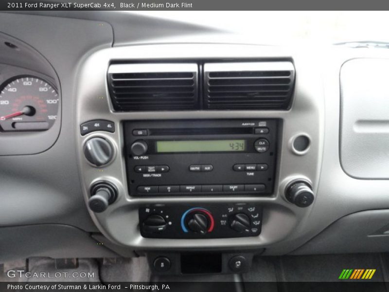Black / Medium Dark Flint 2011 Ford Ranger XLT SuperCab 4x4