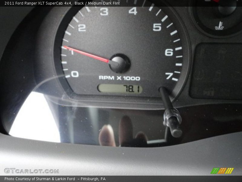 Black / Medium Dark Flint 2011 Ford Ranger XLT SuperCab 4x4