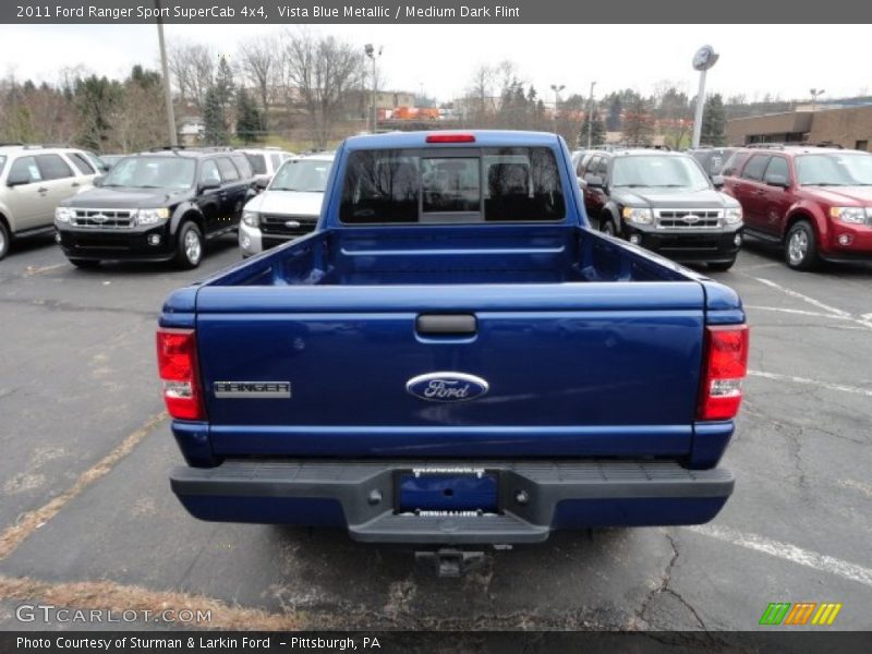 Vista Blue Metallic / Medium Dark Flint 2011 Ford Ranger Sport SuperCab 4x4
